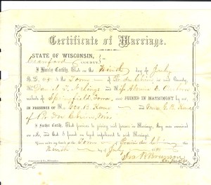 Nelings Osborne marriage Wisconsin