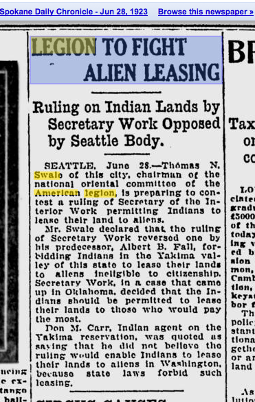 Thomas Swale and Legion fight alien leasing